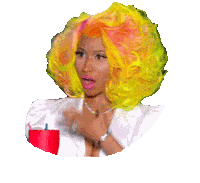 Nicki Minaj Omg Sticker by reactionstickers