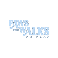 PawsForWalks dog light blue dog walker pet sitter Sticker