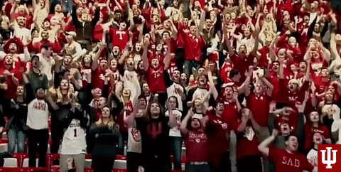 Assembly Hall Fans GIF by Indiana Hoosiers
