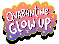 Quarantine Glow Up Sticker by Karen Civil