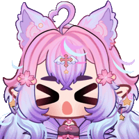 OkamiraVT vtuber chibi ouch fairy Sticker