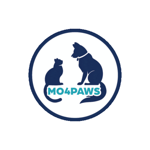 mo4paws cat dog cats dogs Sticker