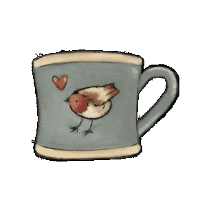 Coffee Bird Sticker