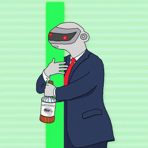 Paft_Drunk crypto trump robot hype GIF