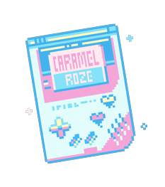 caramelroze elsa gameboy caramel roze Sticker