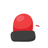 Warning Red Light Sticker by GotSafety
