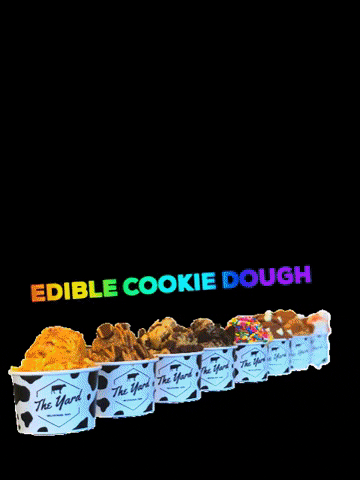 Theyardmilkshakebar giphygifmaker rainbow cookiedough theyard GIF