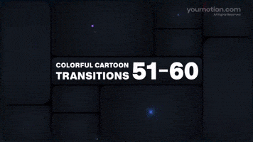 Colorful Cartoon Transitions 51 60 | Video |You Motion