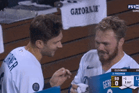 Happy Los Angeles Dodgers GIF by MLB