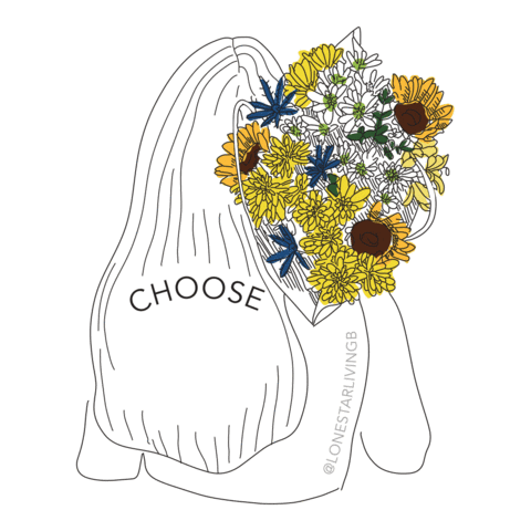 Joy Bouquet Sticker by Lone Star Living