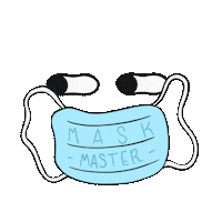 Cartoon Mask Sticker