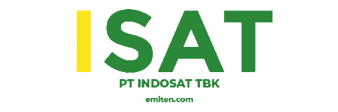 Isat Pt Indosat Tbk Sticker by emiten.com