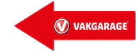 Vakgarage auto links pijl vakgarage Sticker