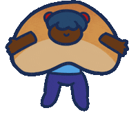 Happy Jump Sticker