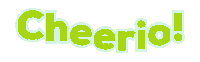 Cheerio Sticker by GIPHY Text