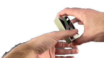 FYFT magic fan spread playing cards Sticker