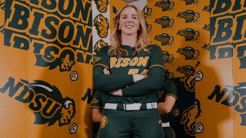 Softball GIF by NDSU Athletics