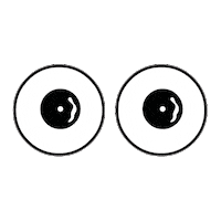 Watching Big Eyes Sticker by Carolyn Figel