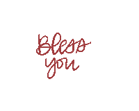 milkandhoneymade bless bless you bless your heart milkandhoneymade Sticker
