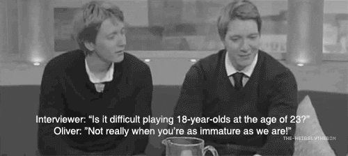 fred weasley james and oliver phelps GIF