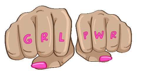 Hands Girl Power Sticker by nirmarx