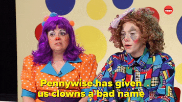Stephen King Clowns GIF by BuzzFeed