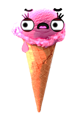 Ice Cream Crying Sticker by Bubble Punk