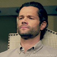 aborddelimpala surprised eyebrows jared padalecki walker GIF