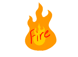 Awesome Fire Sticker
