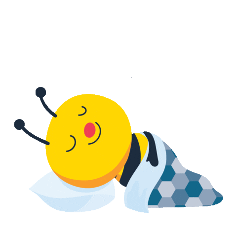 Sleep Bee Sticker by BrightPathKids