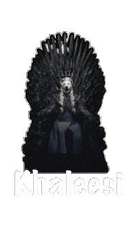Khaleesi Sticker by Caravan of Paws