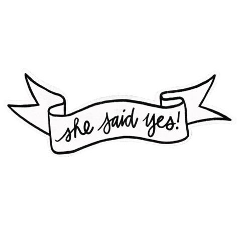 Getting Married Wedding Banner Sticker by Abrazi