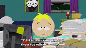 tired butters stotch GIF by South Park 