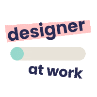 Designer Working Sticker by Hubble