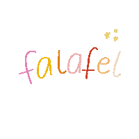blurayzer food stars yummy falafel Sticker