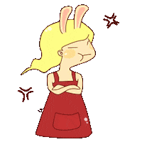 cici1206 sad kawaii angry mad Sticker