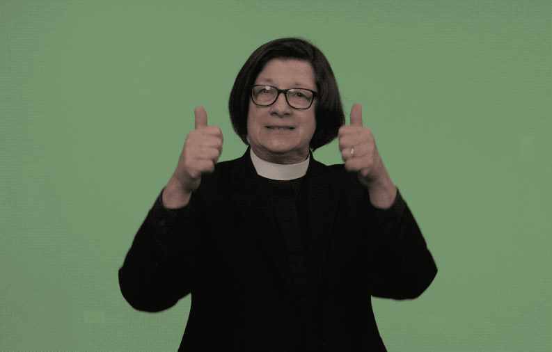 bishop thumbs up GIF