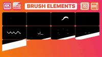 Animated Brush Elements and Titles