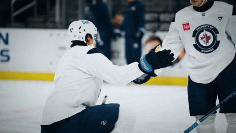 Adam Lowry Hello GIF by Winnipeg Jets