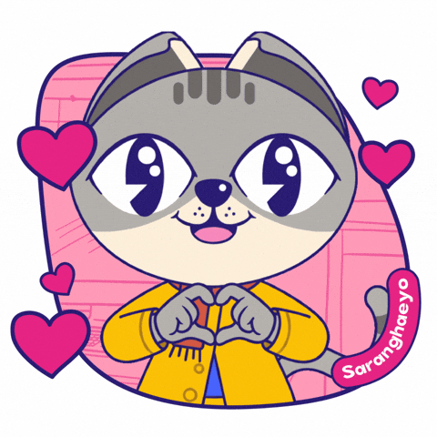 Cat Love GIF by KOL.ID