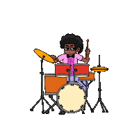 Band Drums Sticker