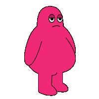 dagoncollective rainbow weird character waiting Sticker