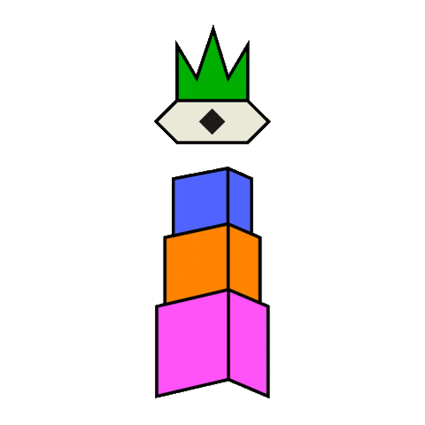 Rainbow Tower Sticker by McCann Oslo