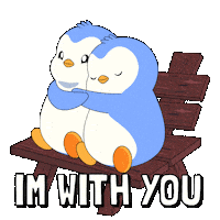 I Love You Hug Sticker by Pudgy Penguins