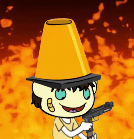 coneheadgifs fire cone conehead bitcone GIF