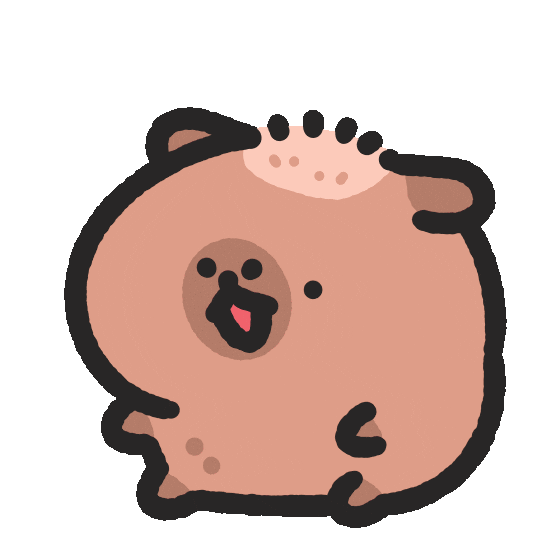 Capybara Omg Sticker by sansanplanet
