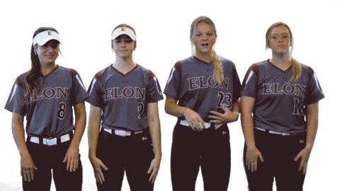 Elon Softball Sticker by Elon Phoenix