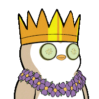 Pink Queen Sticker by Pudgy Penguins