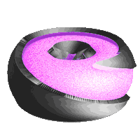 3D Spiral Sticker by Vince Mckelvie