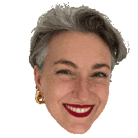 Floating Head Sticker by Loving the Look Babe